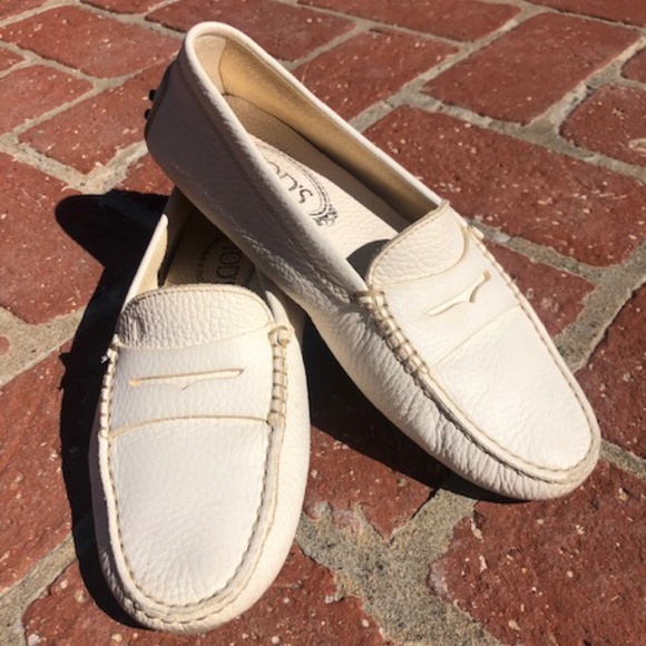 TODS White Gommino Driving Moccasin 7.5 M - Picture 8 of 12